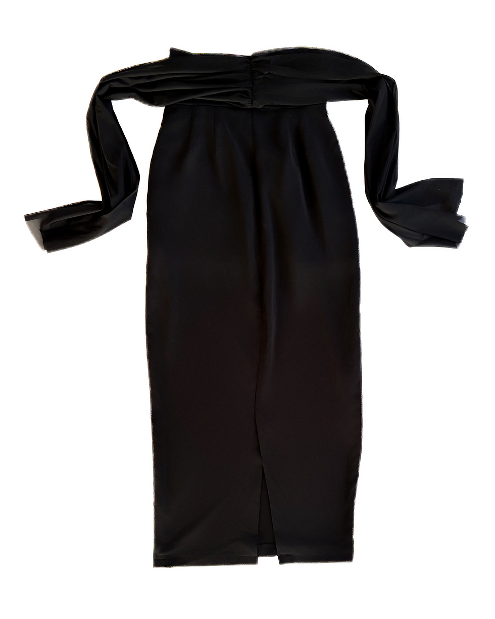 サムネイル： Sheer Cache-coeur Belted Tight Skirt