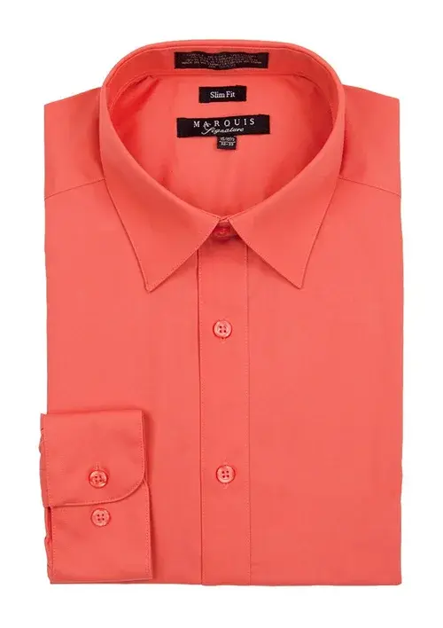 Thumbnail: Solid Slim Fit Dress Shirts