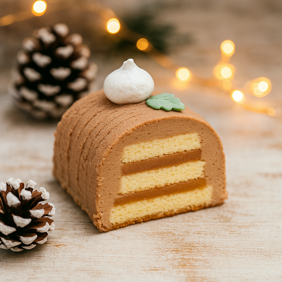 Demi-Bûche Chocolat - Caramel (4 personnes)