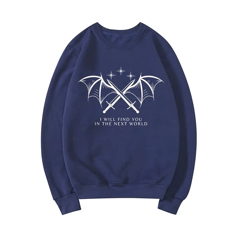 Thumbnail: I Will Find You in the Next World” – Velaris Fantasy Romance Pullover Sweatshirt
