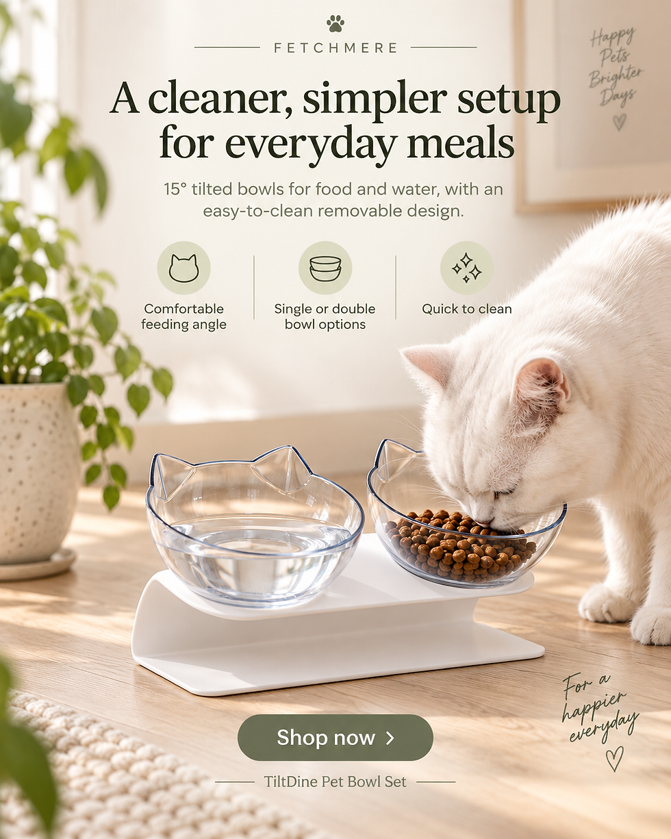 Thumbnail: TiltDine Pet Bowl Set