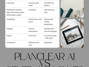 Florida residential designer's time comparison showing plan review corrections take 10-15 hours a month