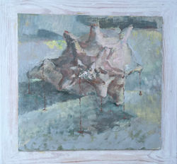 38cm x 40cm - Original oil painting (block mounted)