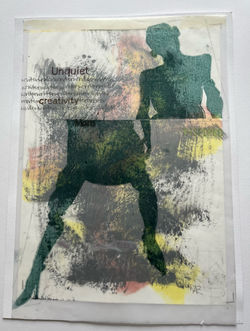 40cm x 30cm - Monoprint, Linoblock (unframed)