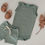Miniatura: Conjunto body e shorts | Verde canelado