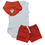 Miniatura: Conjunto body e shorts c/ babador | Terracota