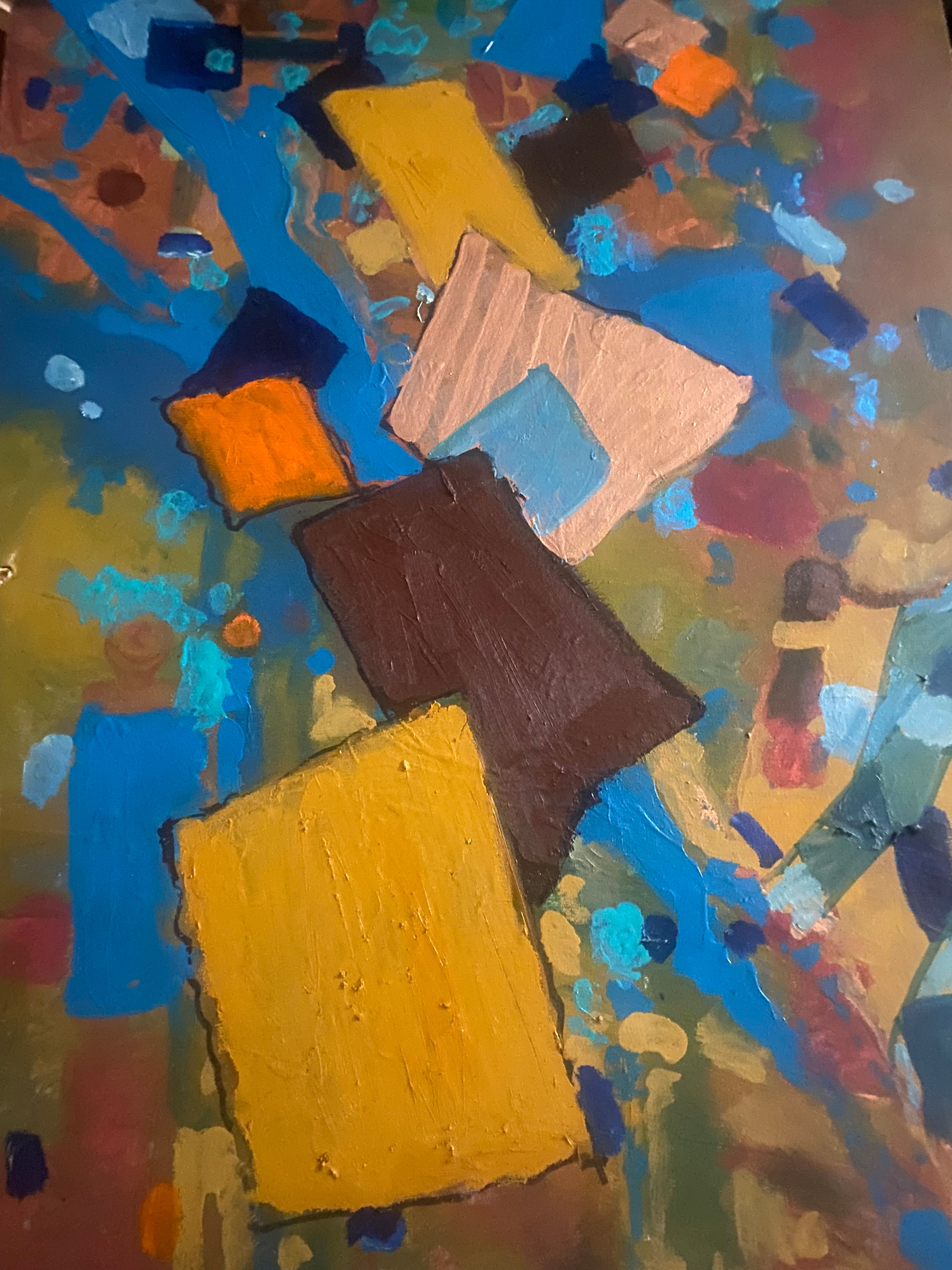 Brown/ Multi Shapes