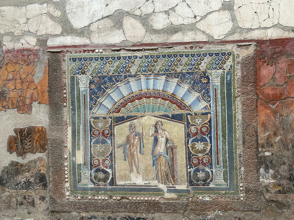 This mosaic on the wall took my breath away!
