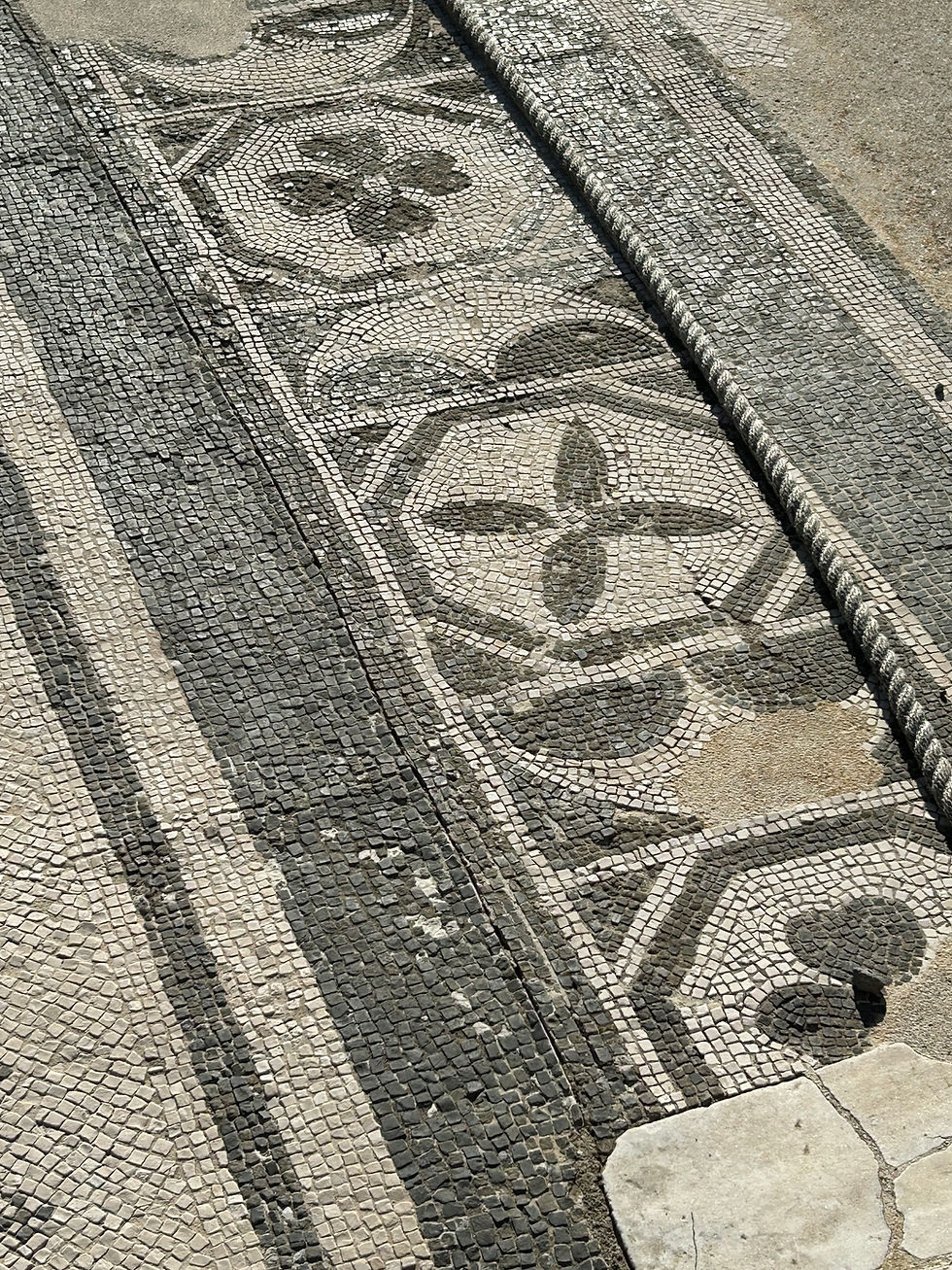 One of many amazing tile floors