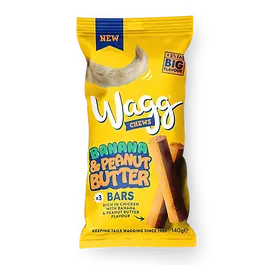 Wagg Chews Banana & Peanut Butter Bars
