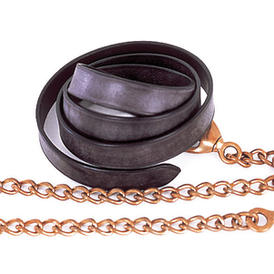 Windsor Equestrian Leather Equine Lead And Chain