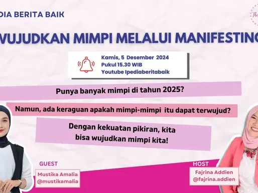 Mewujudkan resolusi diri dengan mempraktikkan teori manifesting, seperti apa itu ya? Berawal dari kekuatan pikiran yang ternyata bisa membawamu lebih dekat kepada mimpi-mimpi.