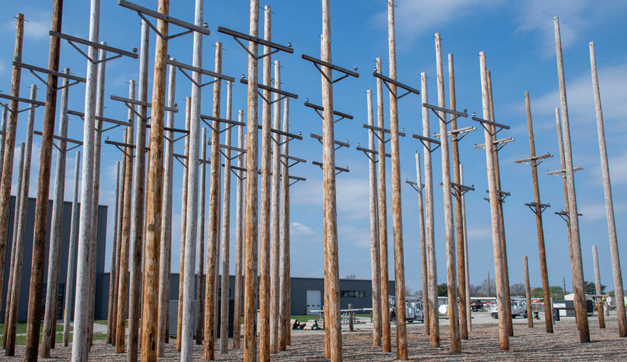 Missouri Valley outdoor pole yard