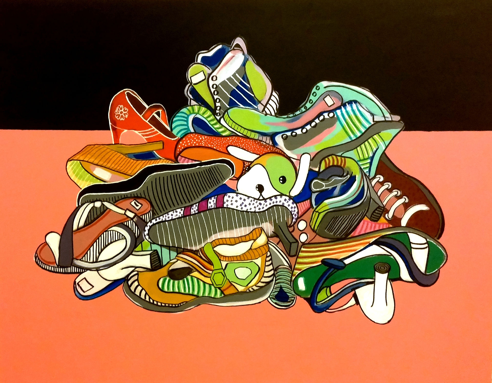 Pile of shoes