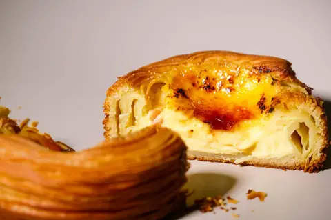 Creme brulee croissant at Blue Moon Bakehouse Christchurch