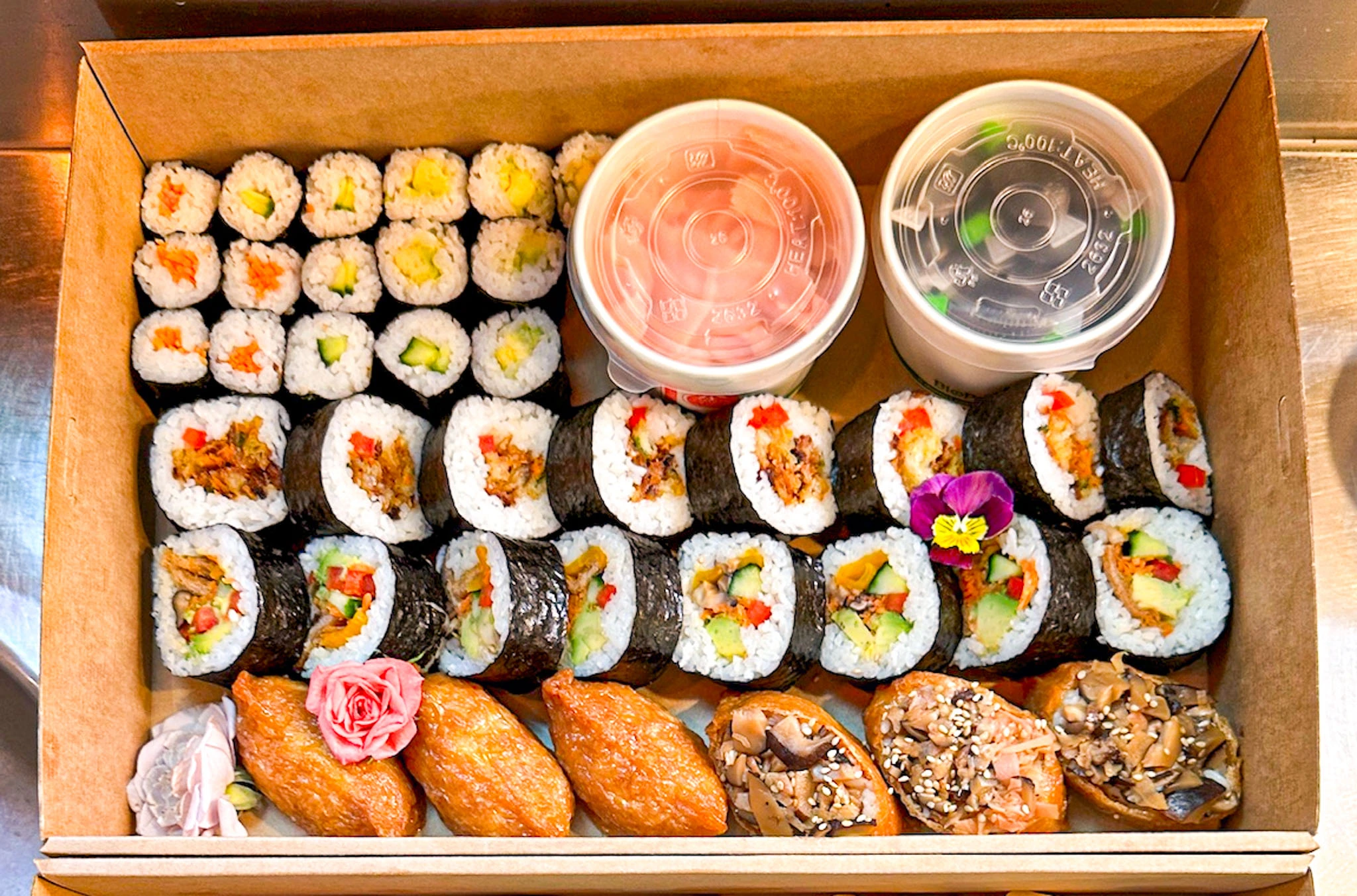 Vegan Sushi Platter Double Dribble Catering Christchurch