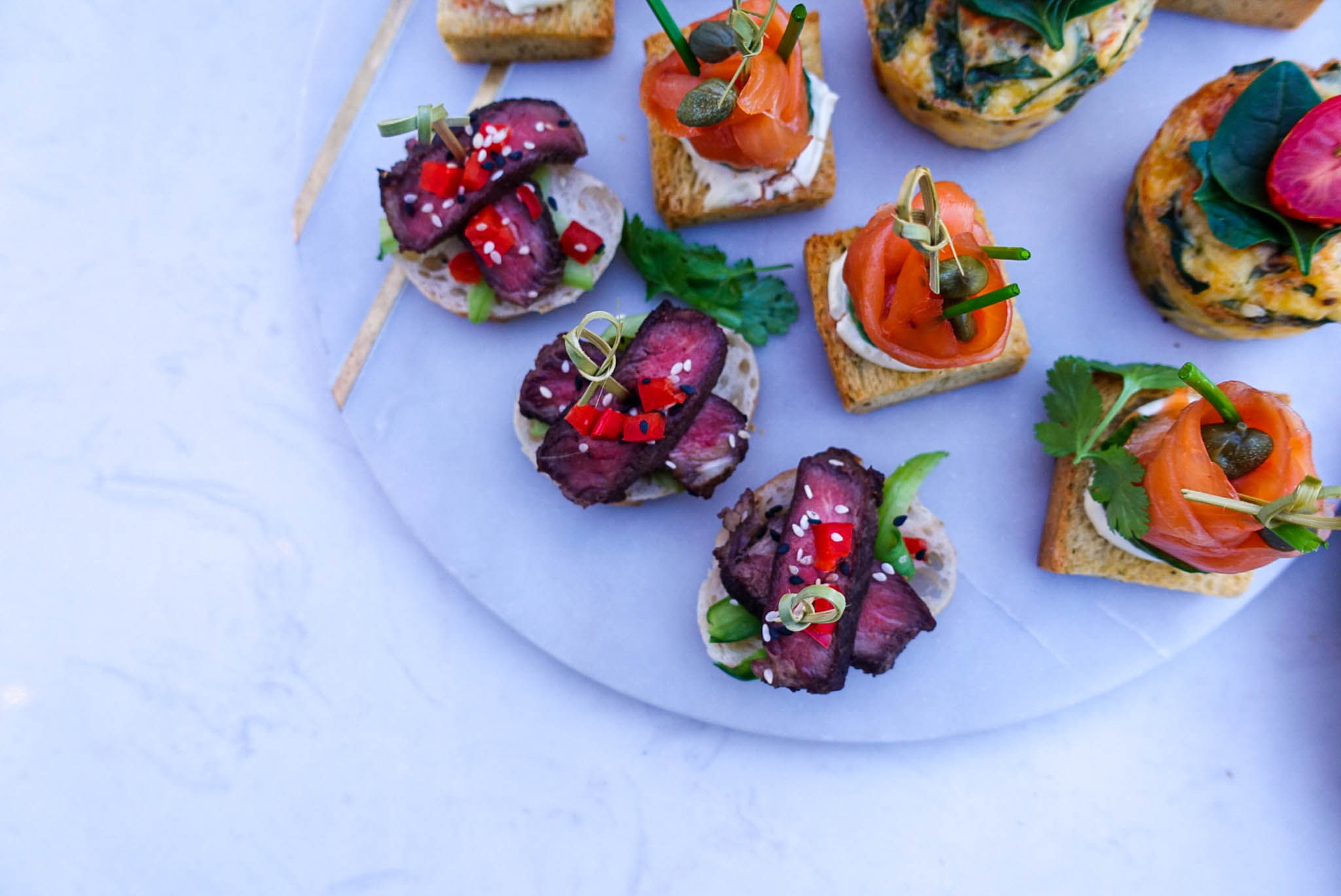 Assorted Crostini, Platter, Double Dribble Catering, Chrsitchurch