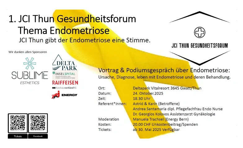 Endometriose - JCI Thun gibt der Erkrankung eine Stimme