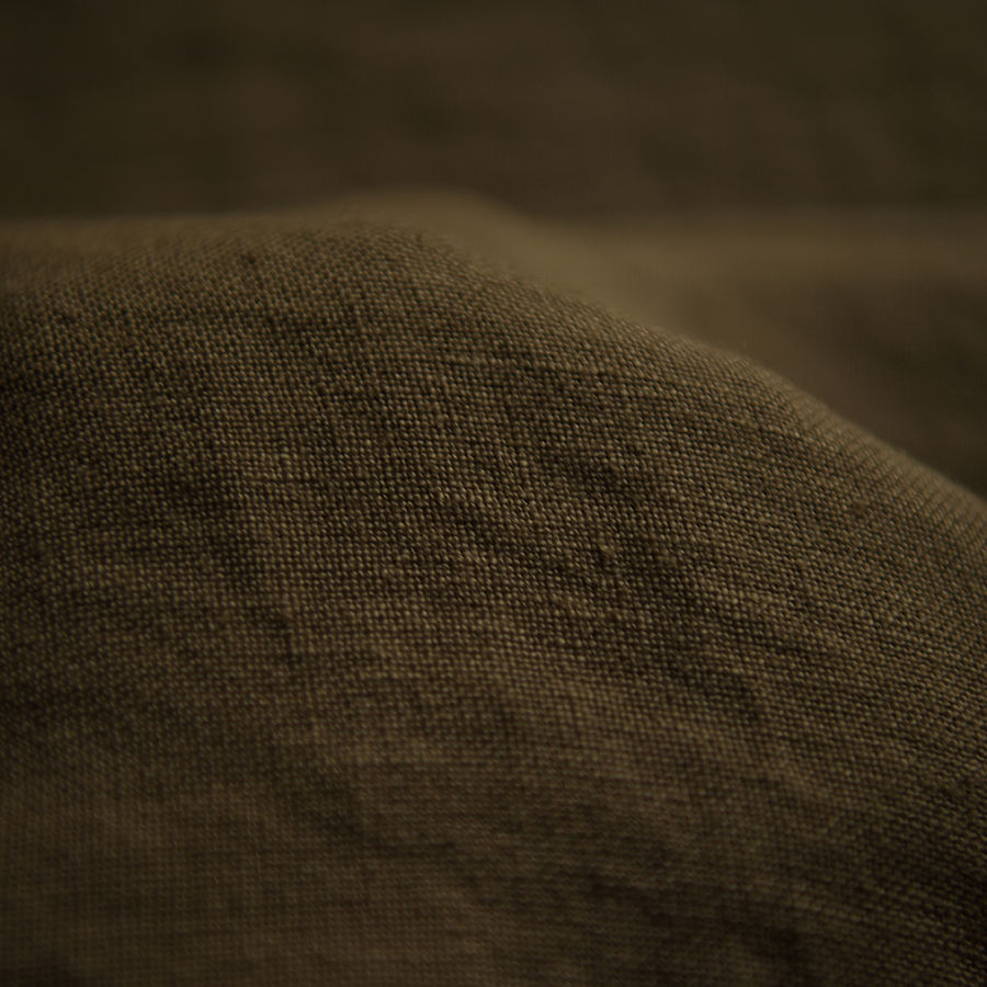 Thumbnail: 100% linen, sợi bố - Màu rêu