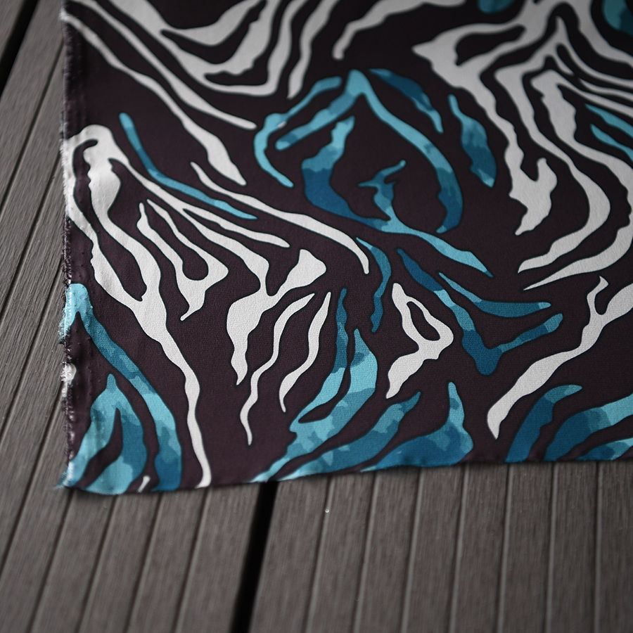 Thumbnail: Silk Crepe 18m/m - Zebra - Ngựa vằn