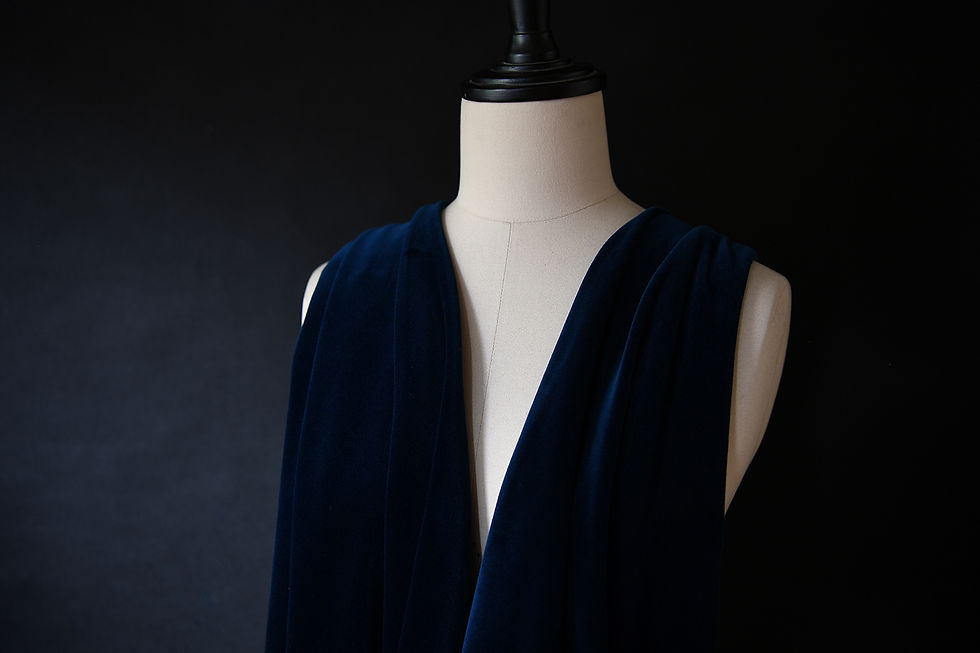 Thumbnail: Luxury Velvet - Navy ánh xanh cổ vịt