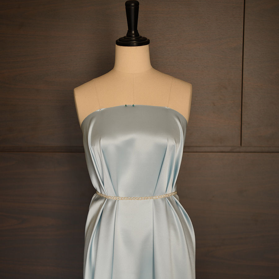 Thumbnail: Silk 30mm -Satin - Xanh da trời