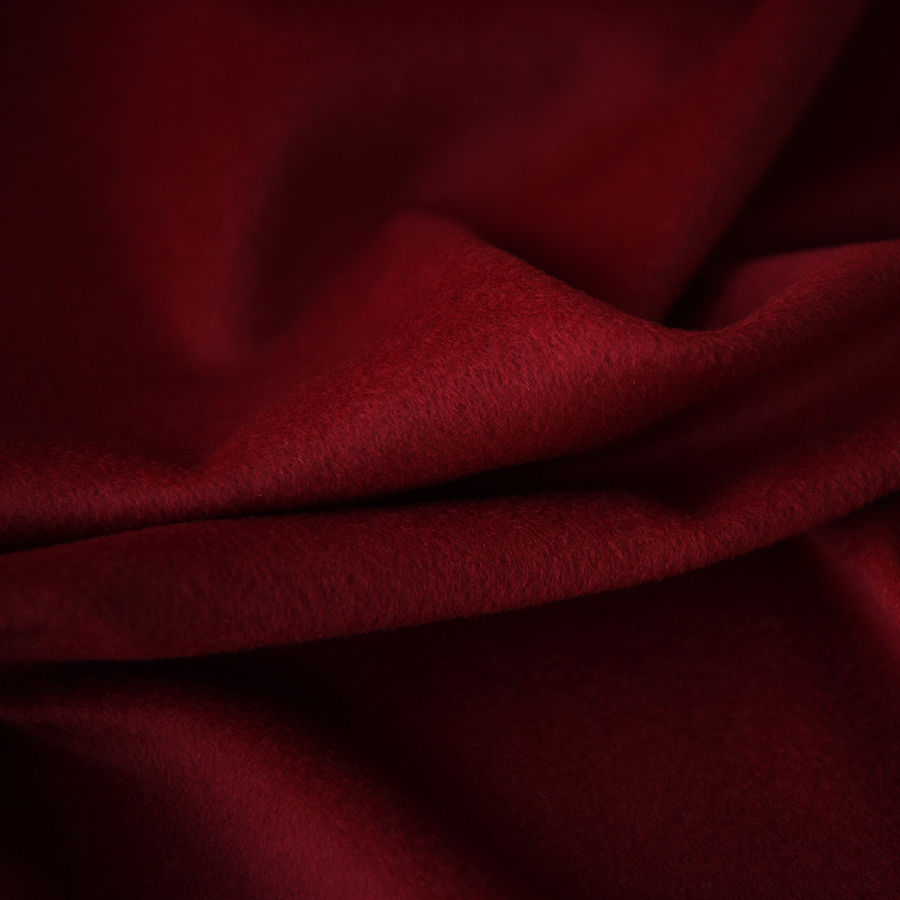 Thumbnail: Dạ mỏng 1 mặt 100% wool -Đỏ true red