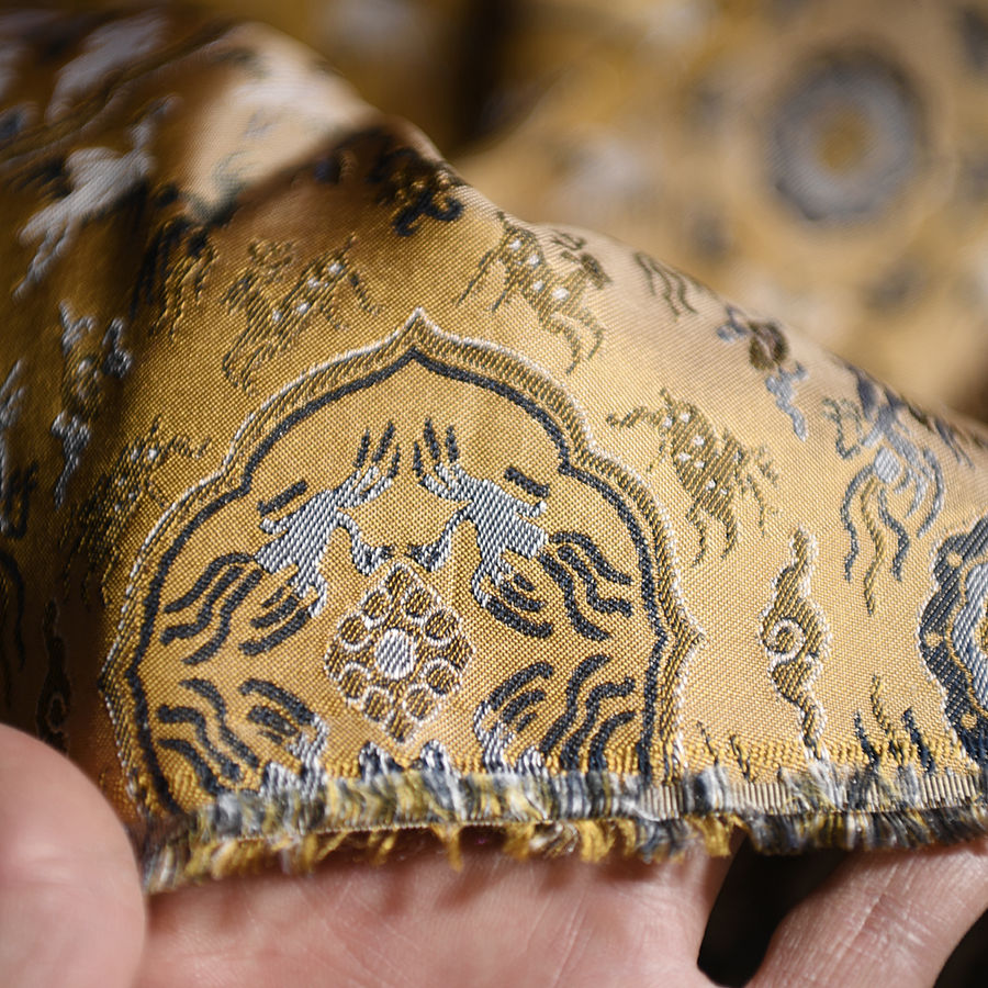 Thumbnail: Jacquard Silk - 36mm- màu vàng gold