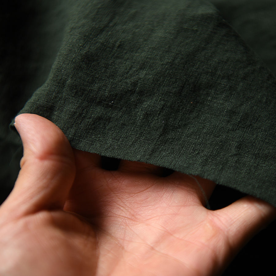 Thumbnail: 100% linen - Darkgreen -Đã wash