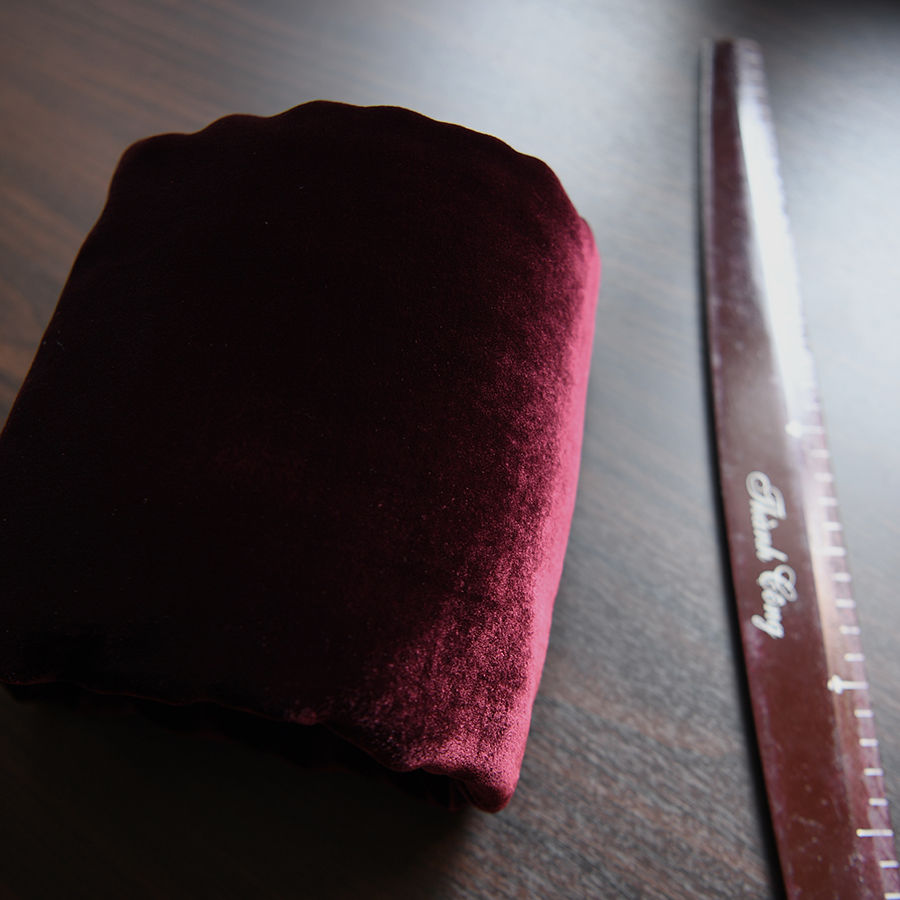 Thumbnail: Nhung the tơ tằm -Dark-Wine