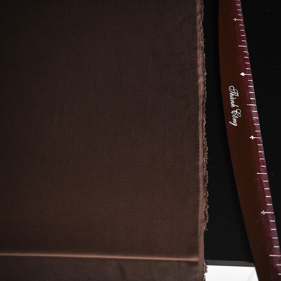 Thumbnail: 100% silk 22mm- Luxury Brown -Satin wash cát