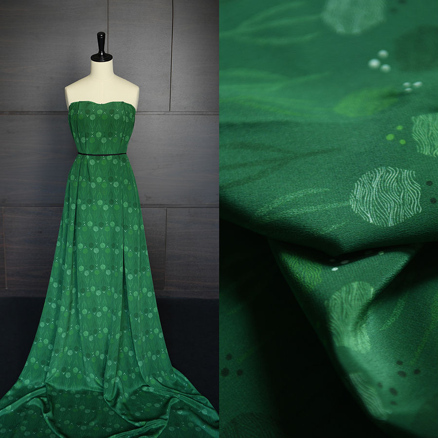 Thumbnail: 100% Silk Crepe 18m/m -Con sóng xanh