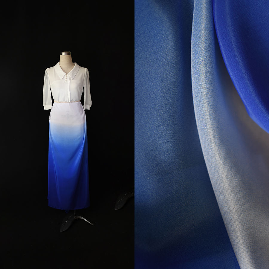 Thumbnail: Chiffon Ombre xanh trắng