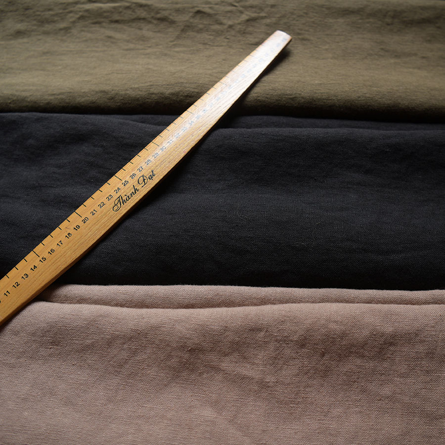 Thumbnail: 100% linen, sợi bố - Vàng đất ánh nâu