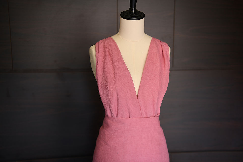 Thumbnail: 100% linen cao cấp loại A - Hồng