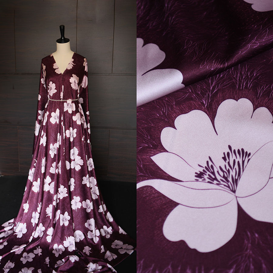 Thumbnail: Silk 19mm - satin- Hoa poppy