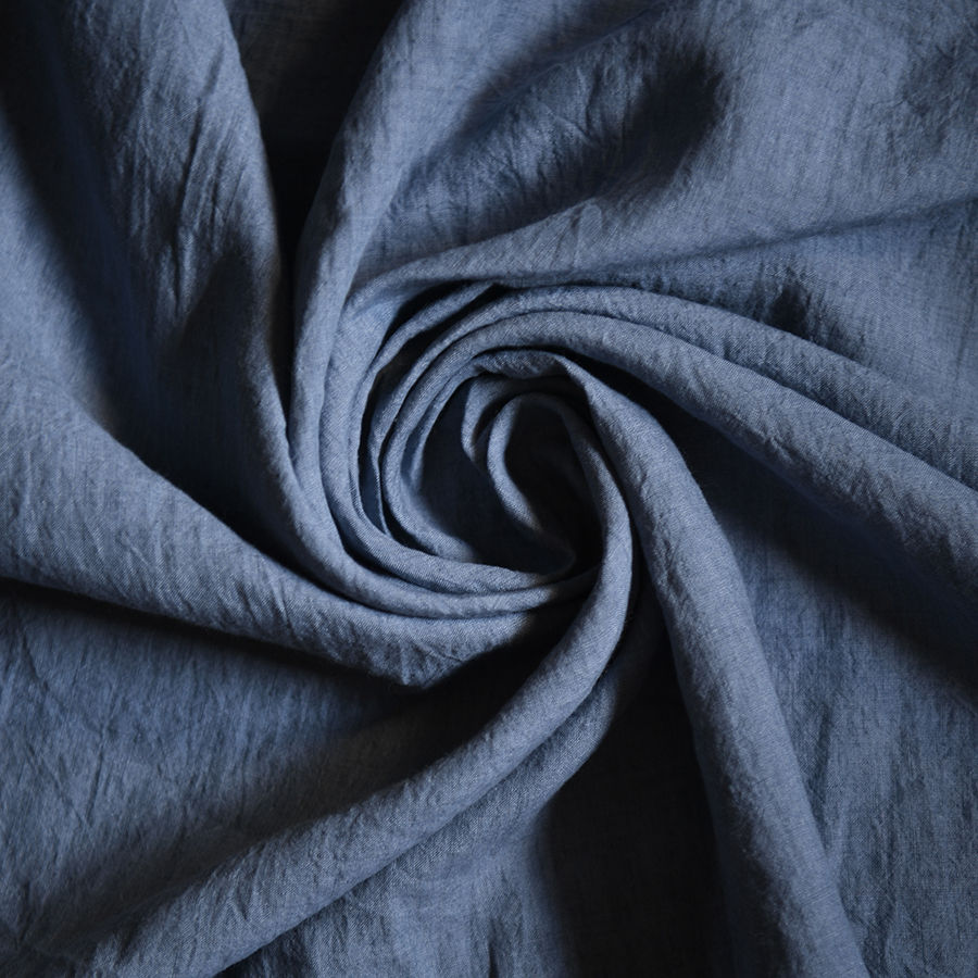 Thumbnail: 100% linen - Cao cấp loại A - Chambray Blue