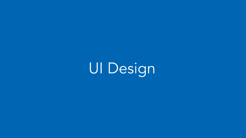 UI Design