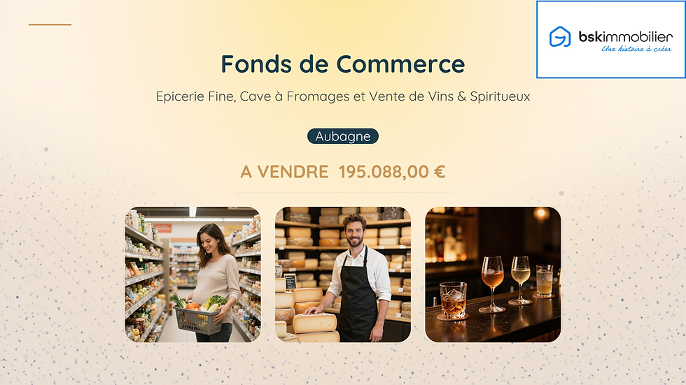 FONDS DE COMMERCE A AUBAGNE