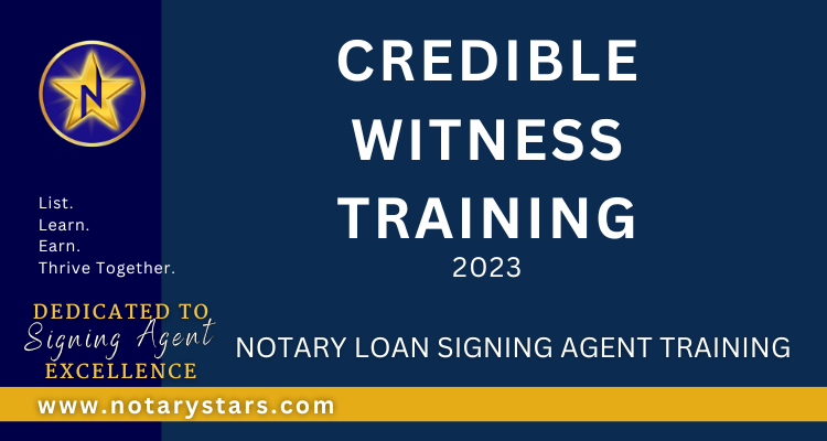 Loan Signing Agent Training |Credible Witness Training
