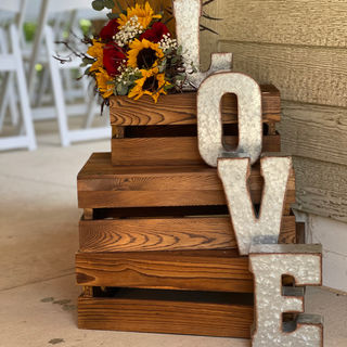 Rustic Sunflower Ceremony Decor