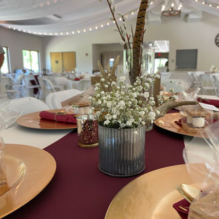 Feather Rustic Wedding Centerpieces 
