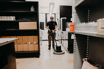 Strip and Refinish Commercial Floors in Action