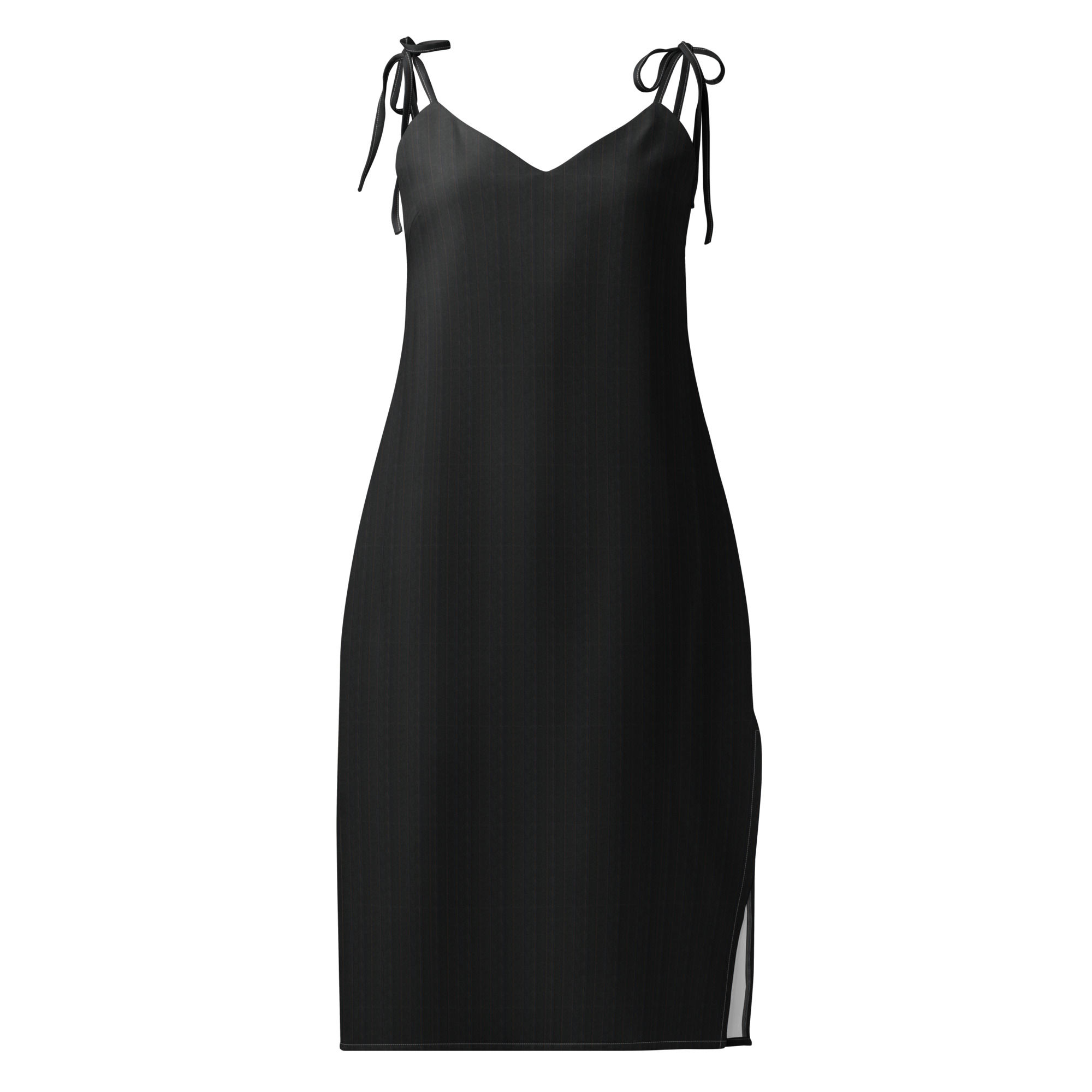 Tie-strap midi dress