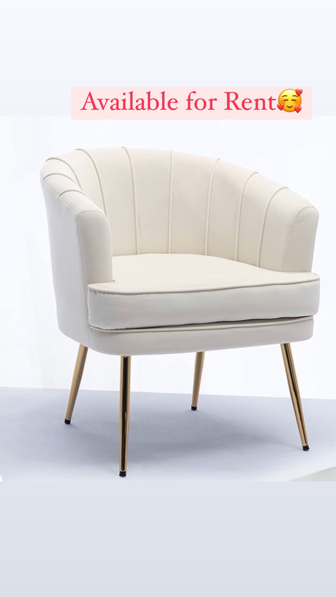 WhiteAccent Chair Rent