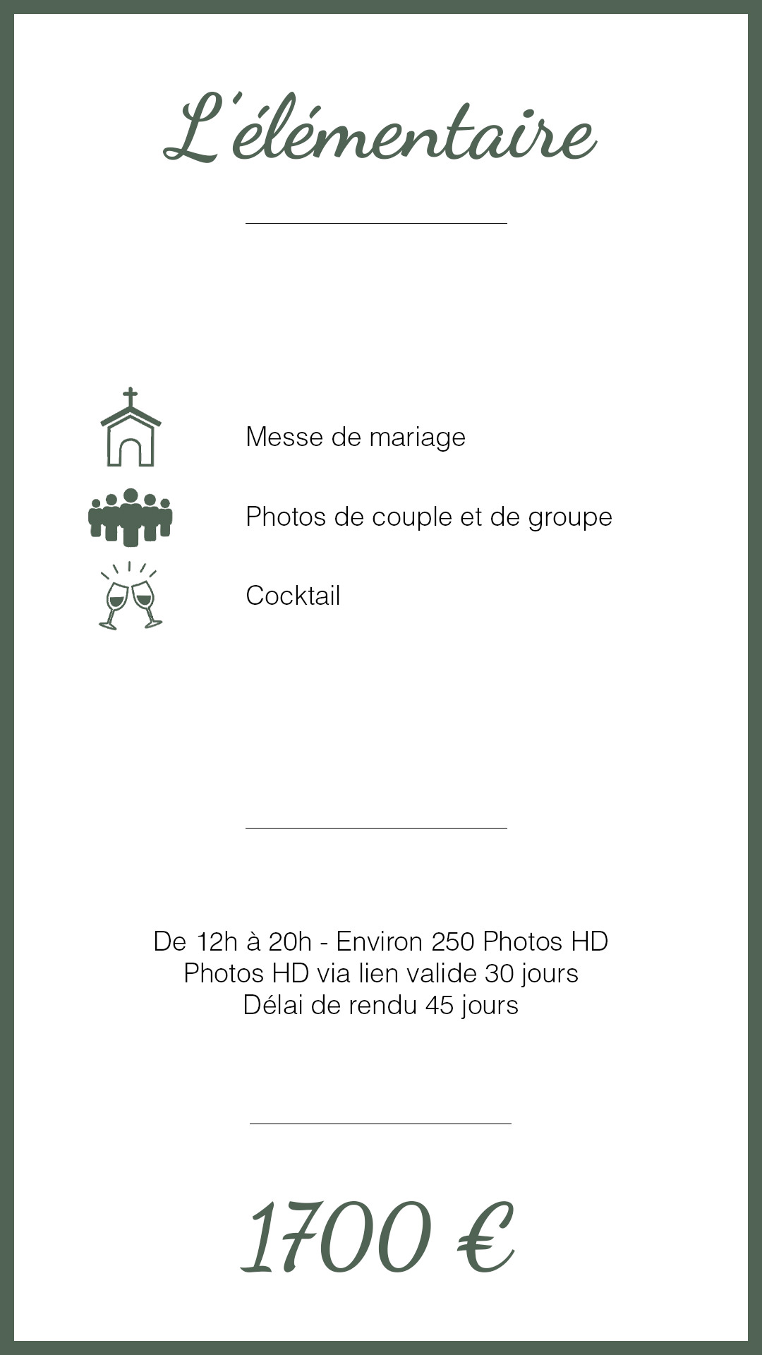 tarif photographe de mariage Rouen