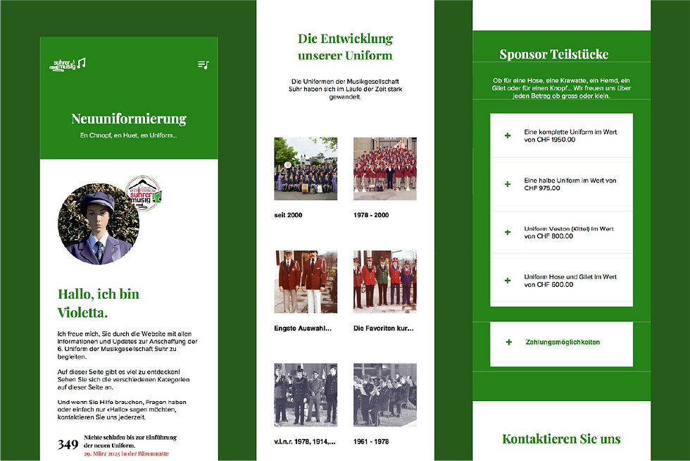 Modern, responsive websites designed to be clean, clear and easy to navigate.