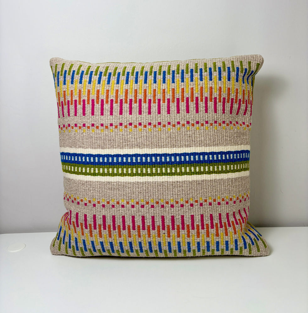 Thumbnail: 'Krokbragd' woven cushion