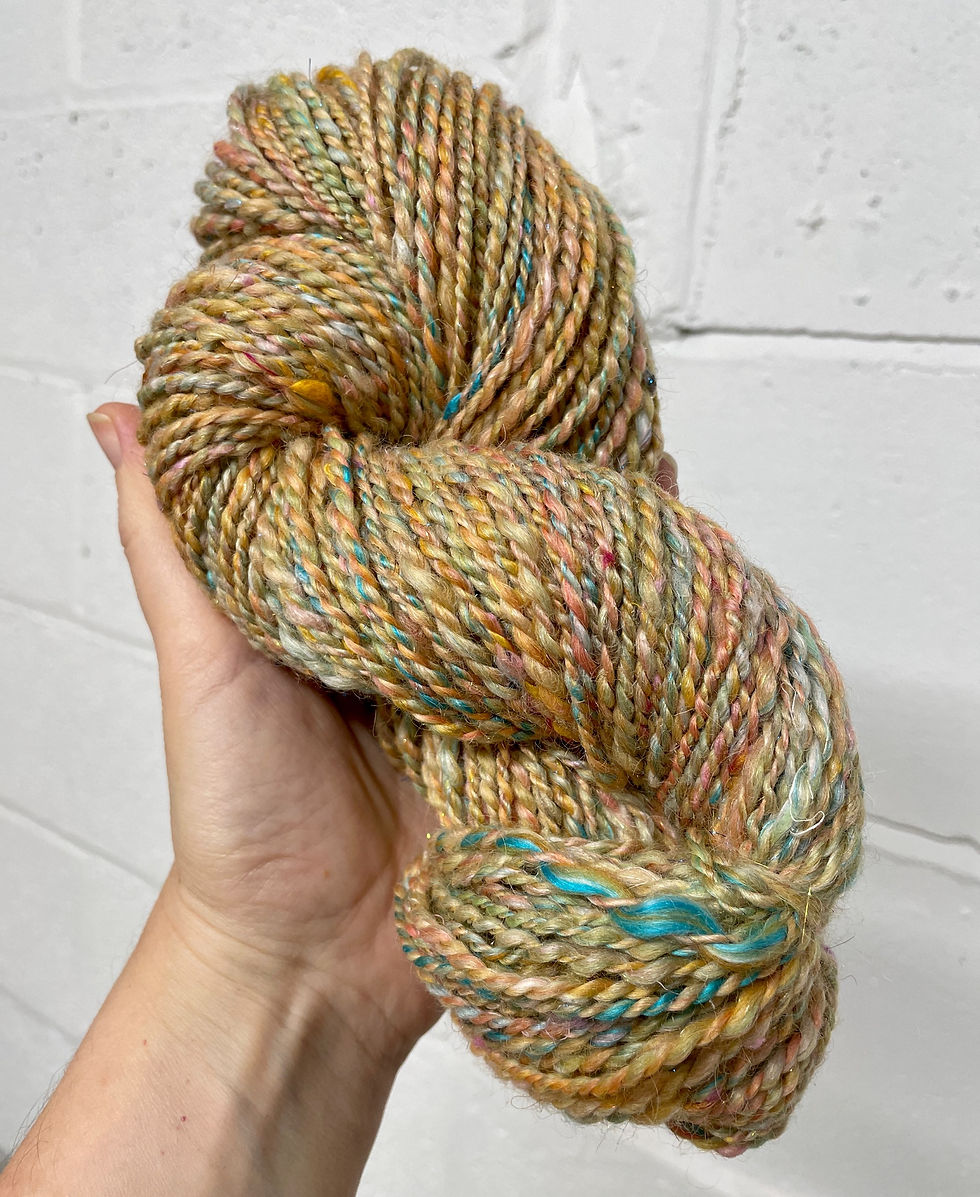 Thumbnail: pure wool scarf with hand spun merino