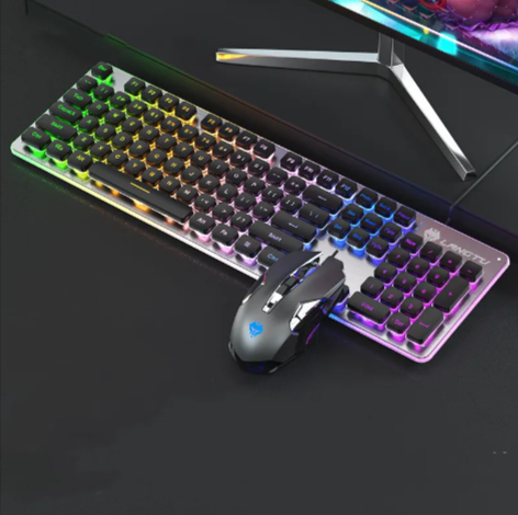 Thumbnail: USB Wired Luminous Gaming Keyboard – Ideal for Home & Office Use